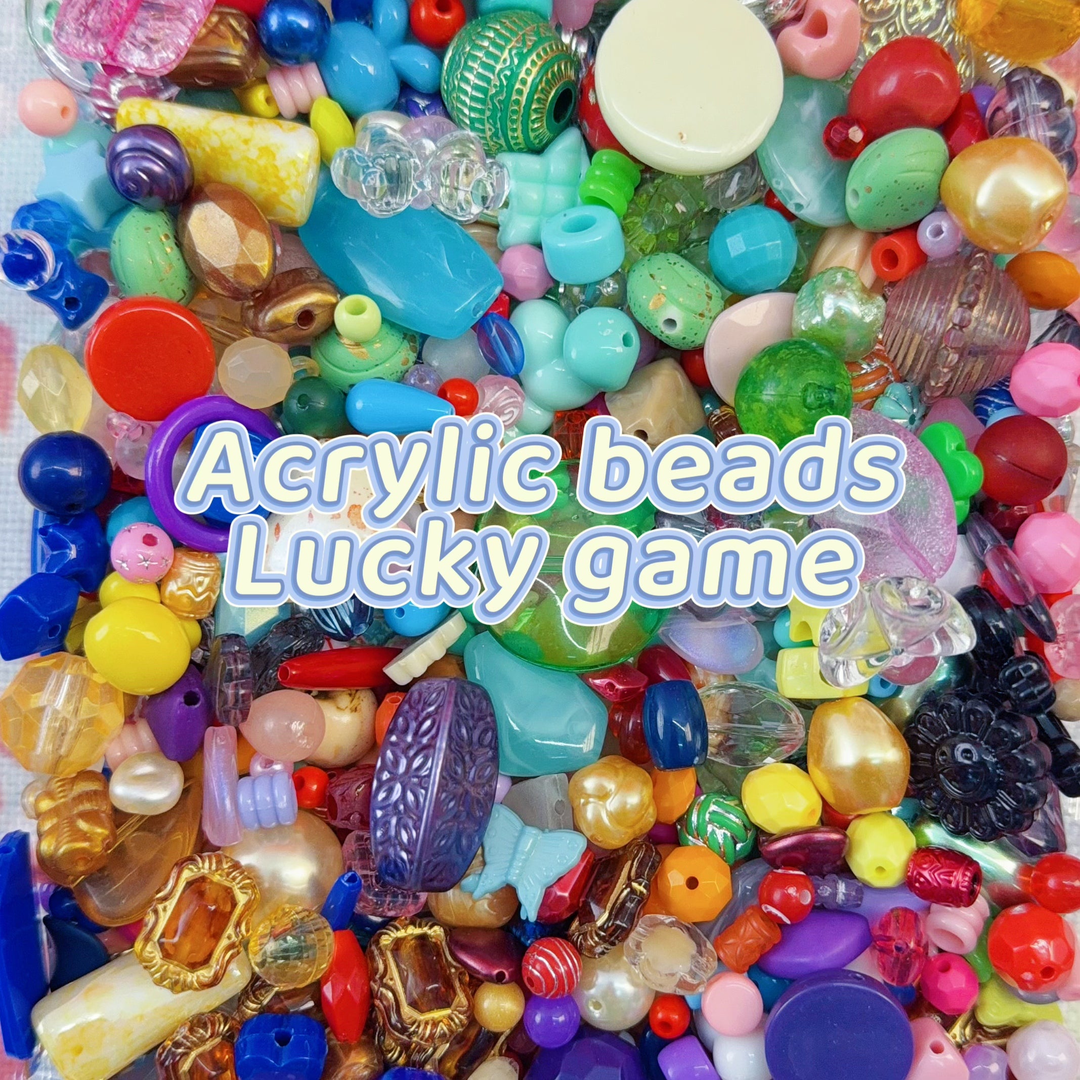 Lucky game-Acrylic beads