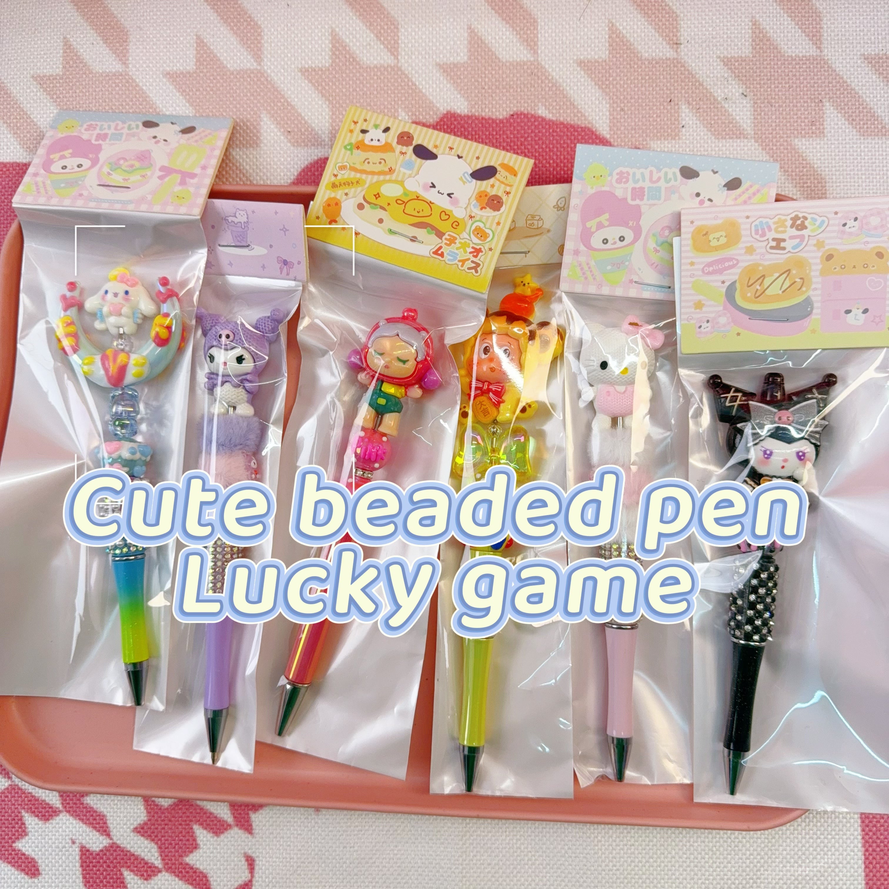 Lucky game-Cute beaded Pen