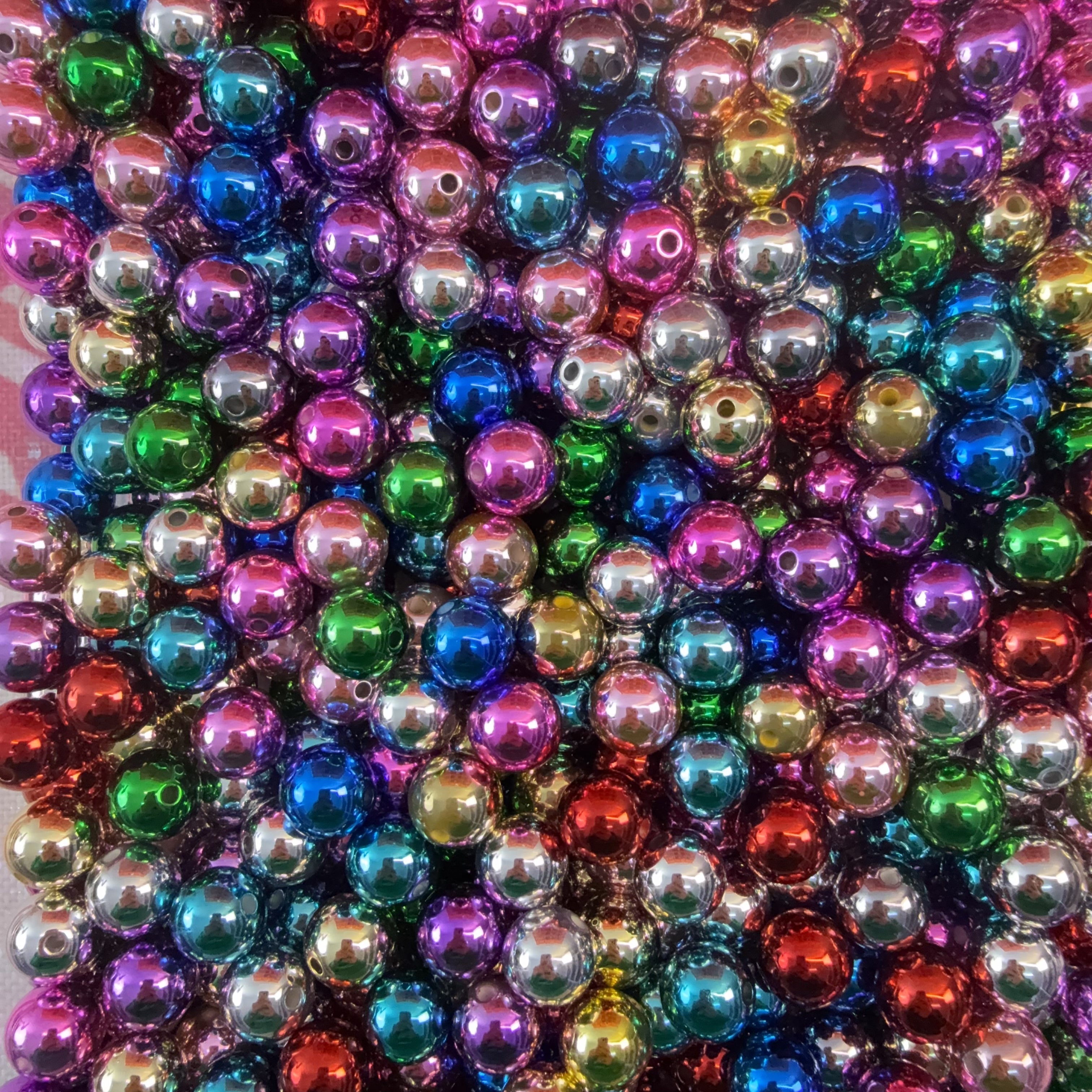Acrylic beads- Party night (for beadable pens, keychains, phone chains)