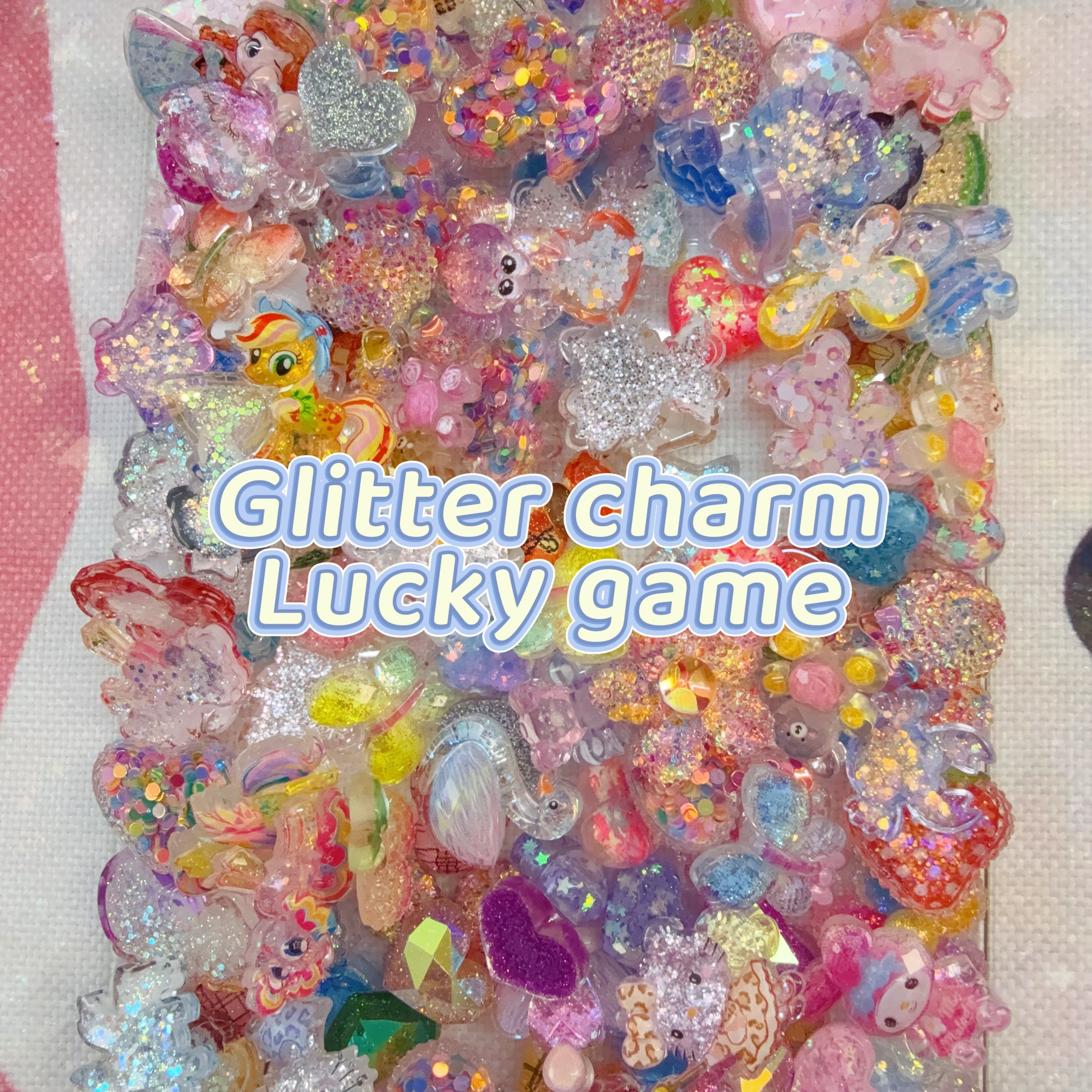 Lucky game-Glitter big charms