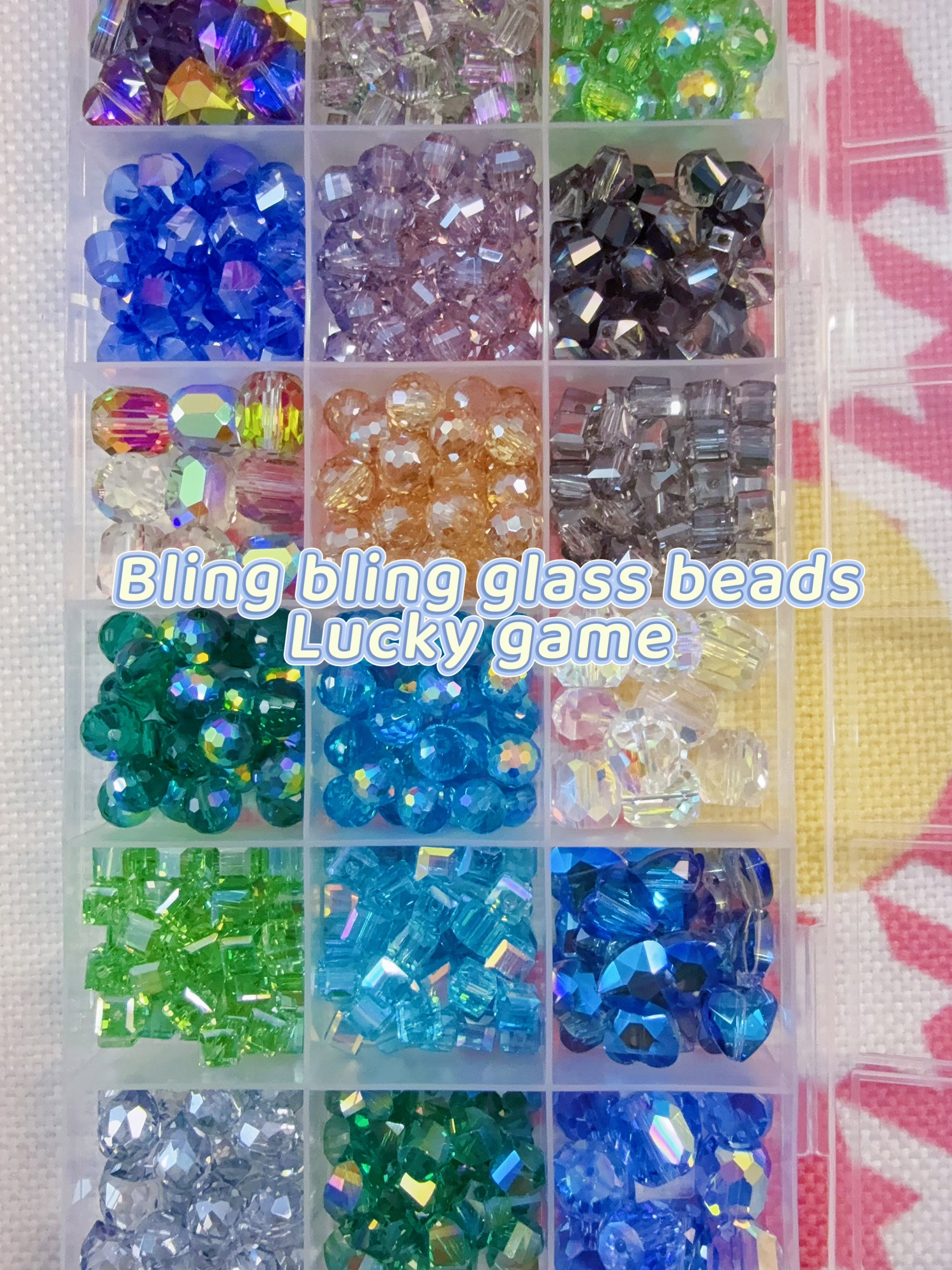 Lucky game-Bling Bling glass beads