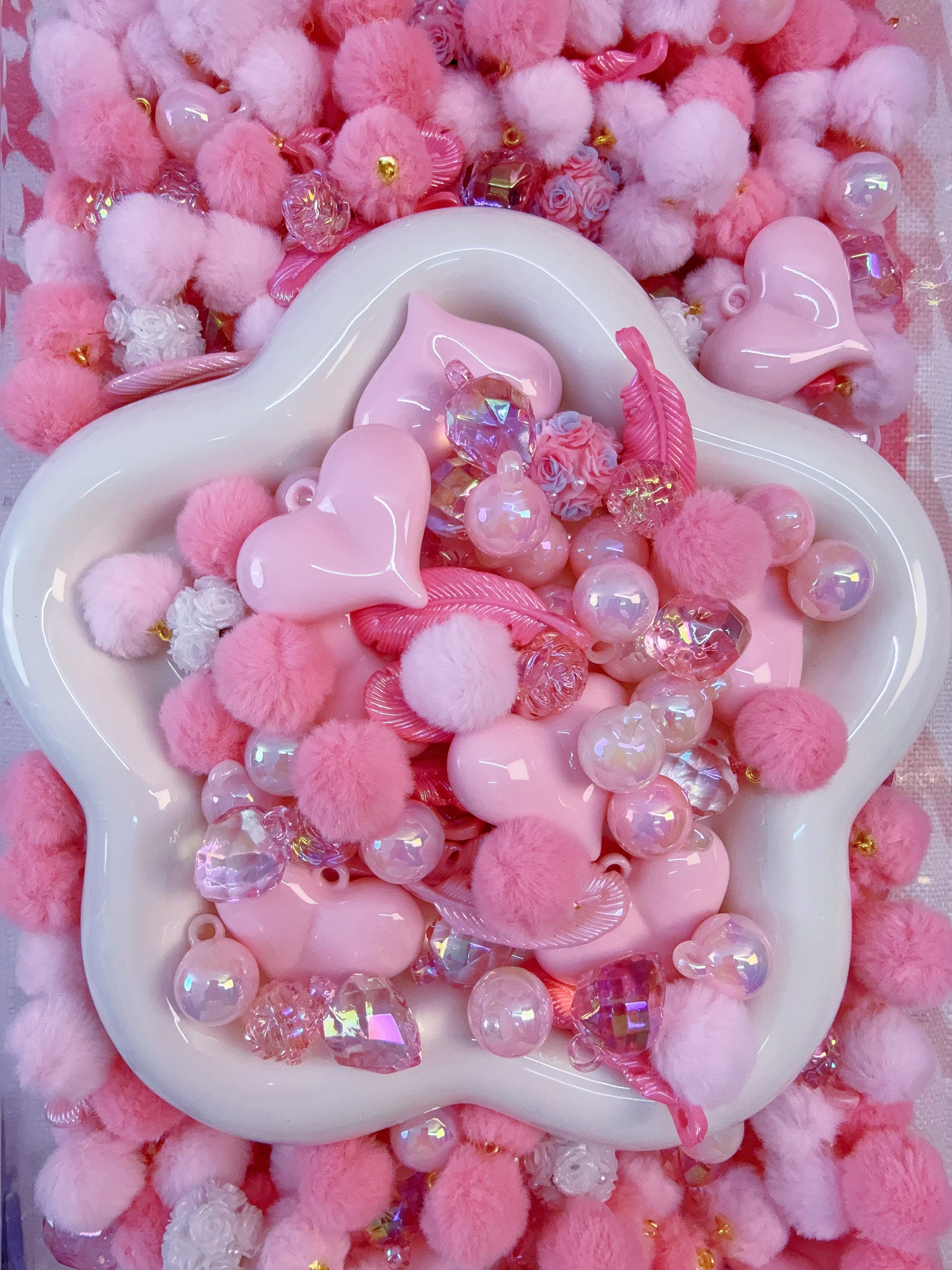 Acrylic beads – Pink Dream for beadable pens, keychains, phone chains